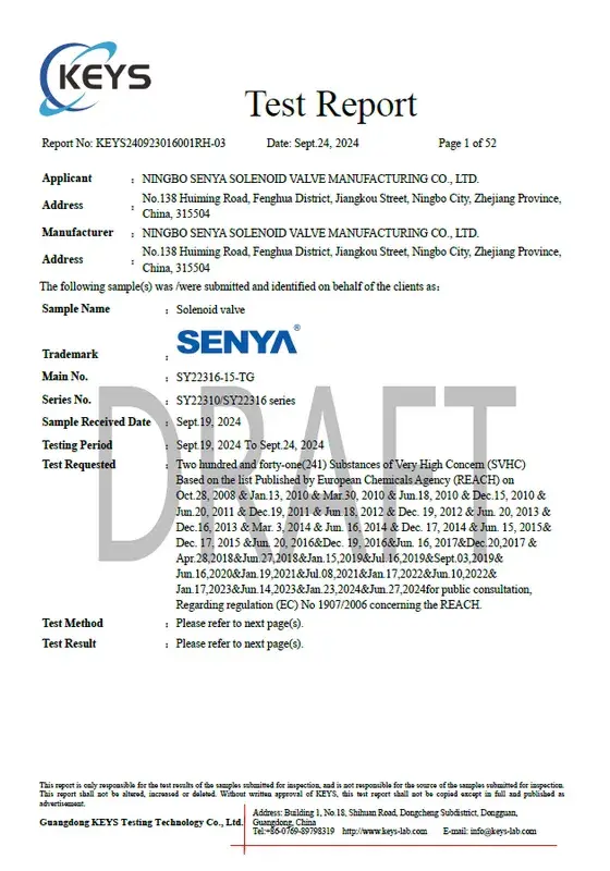 Certificación REACH