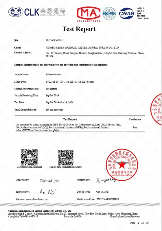 Certificado de conformidad con el Reglamento REACH para materiales de grado automotriz