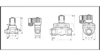 Válvula solenoide de latón de 2/2 vías, Serie 5404