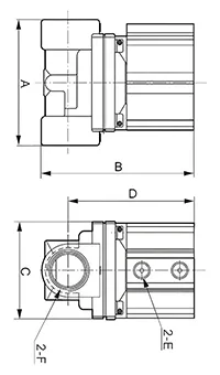 Válvula neumática de latón de 2/2 vías, Serie 2Q